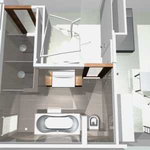 badkamer bovenaanzicht